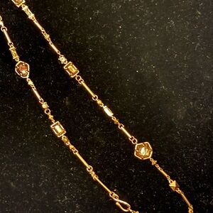 Kendra Scott Rose Gold Necklace with Gem Details